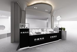 ออกแบบ ผลิต และติดตั้งร้าน : ร้าน PERA Laboratory Grown Diamond 